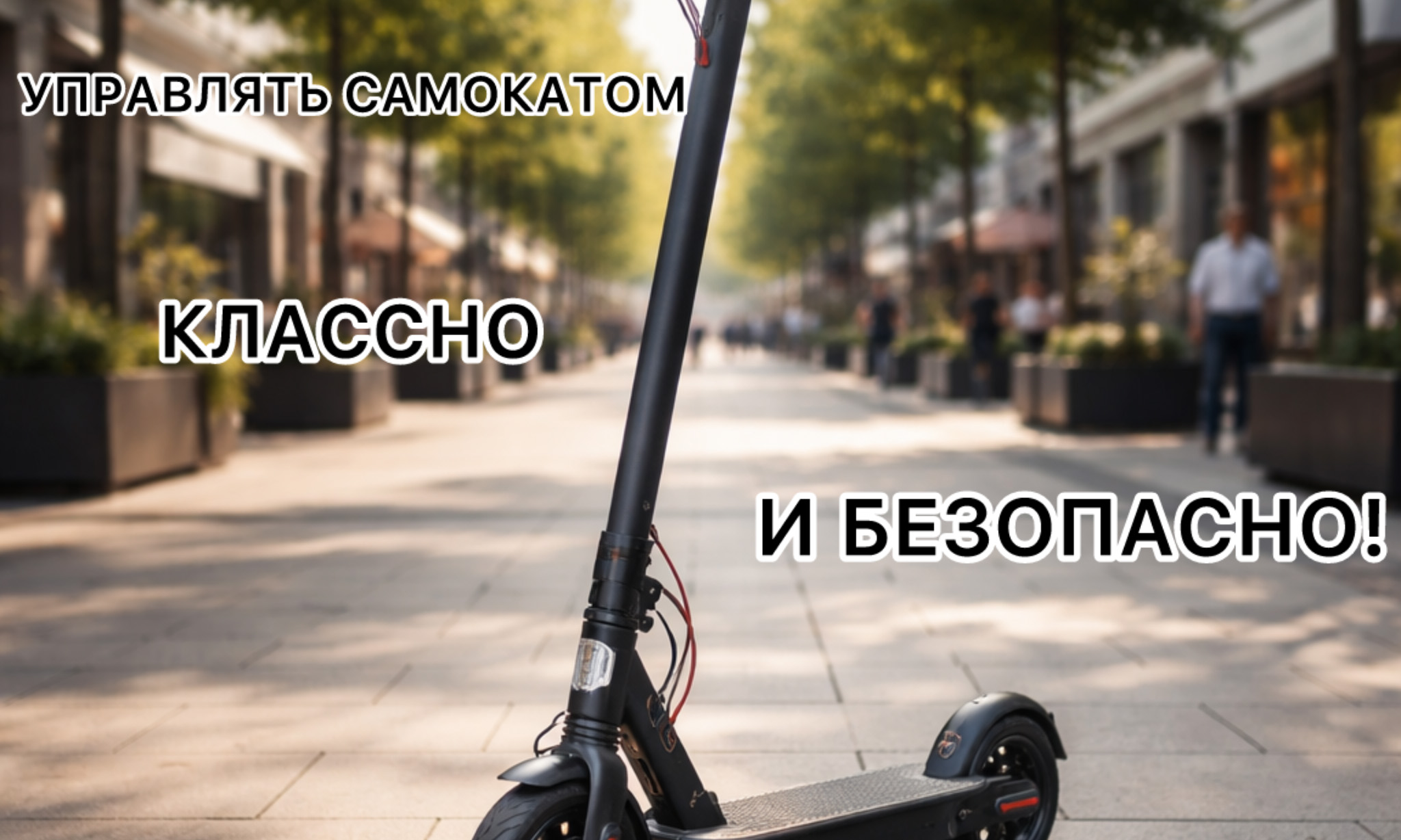 Управлять самокатом классно и безопасно!
