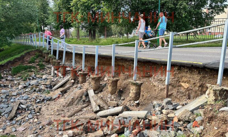 Размытый дождем: как восстанавливают мост в Серебрянке