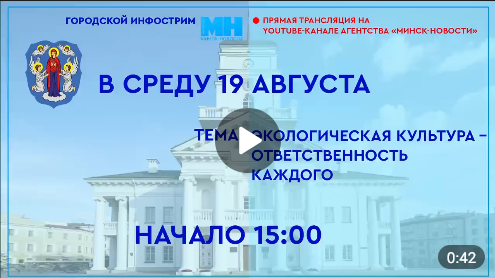 Готовимся к единому дню информирования онлайн: инфострим пройдет 19 августа в городской ратуше