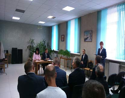 Встреча главы администрации Ленинского района г. Минска Шостака Петра Николаевича