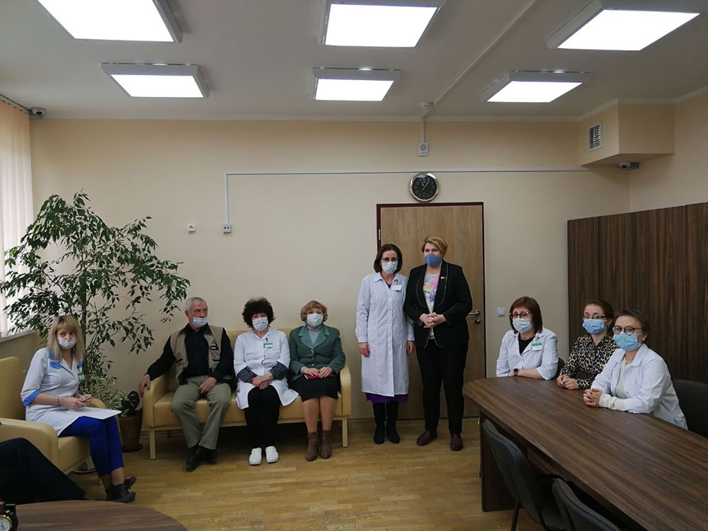 Марина Ильина провела встречу с трудовым коллективом 6-й центральной районной клинической поликлиники